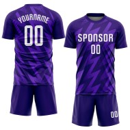 Jersey Purple White Soccer Custom Uniform Sublimation Jersey Purple White Soccer Custom Uniform Sublimation