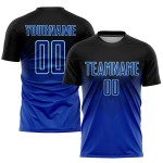 Black Royal-Light Jersey Blue Uniform Sublimation Custom Soccer Black Royal-Light Jersey Blue Uniform Sublimation Custom Soccer